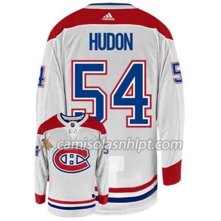 Camisola Montreal Canadiens CHARLES HUDON 54 Adidas Branco Authentic - Homem